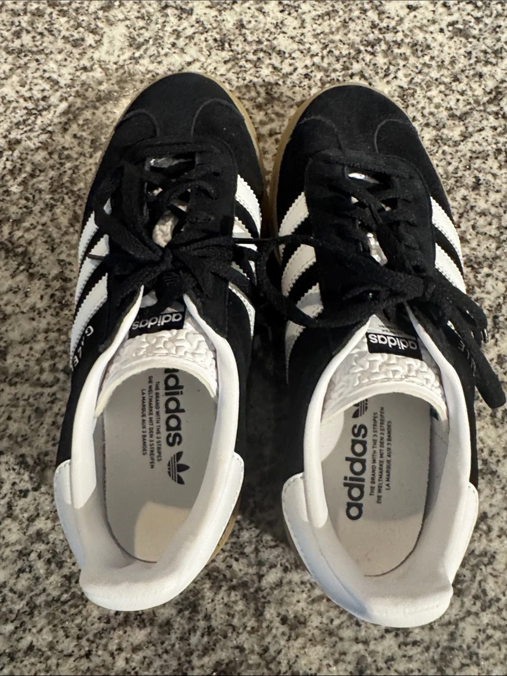 adidas Gazelle Women’s Black platform Gazelle shoes- size 9 - Picture 6 of 9